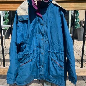 L.L. Bean Vintage Blue Hooded Jacket